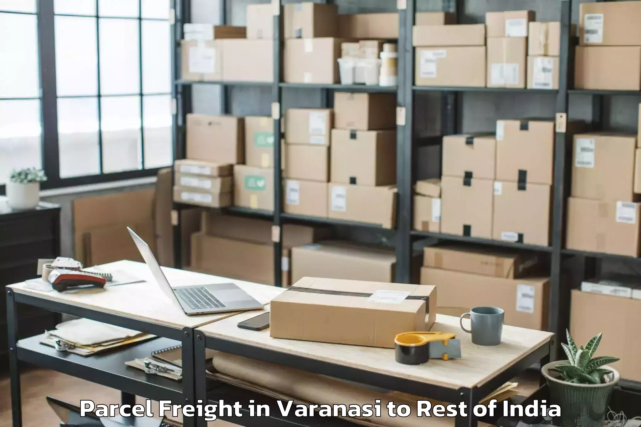 Top Varanasi to Jengging Parcel Freight Available